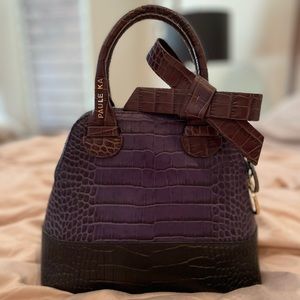 Paule Ka tricolor purse with bow